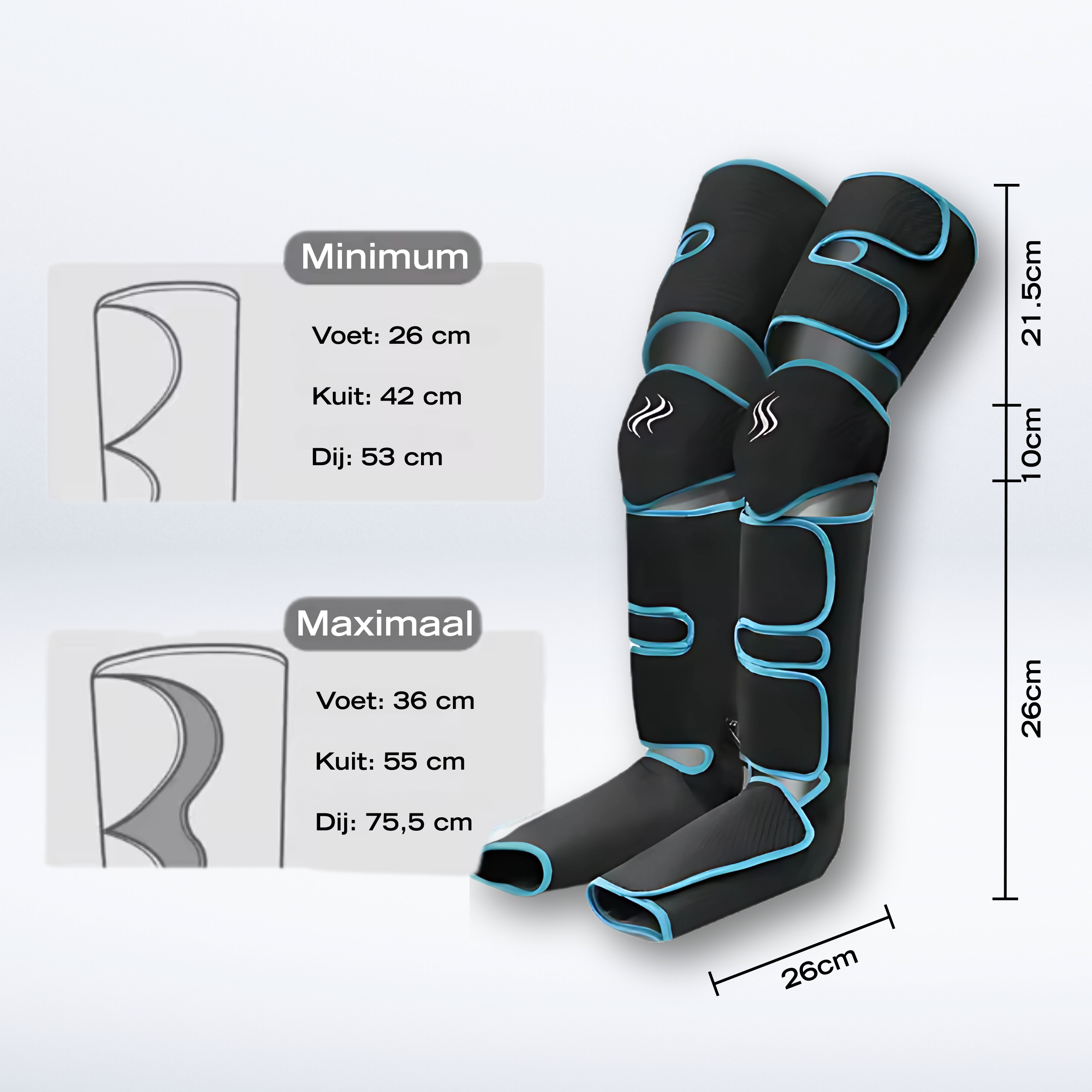 RevitaLounge™ | Luchtcompressie Been- en Voetmassage