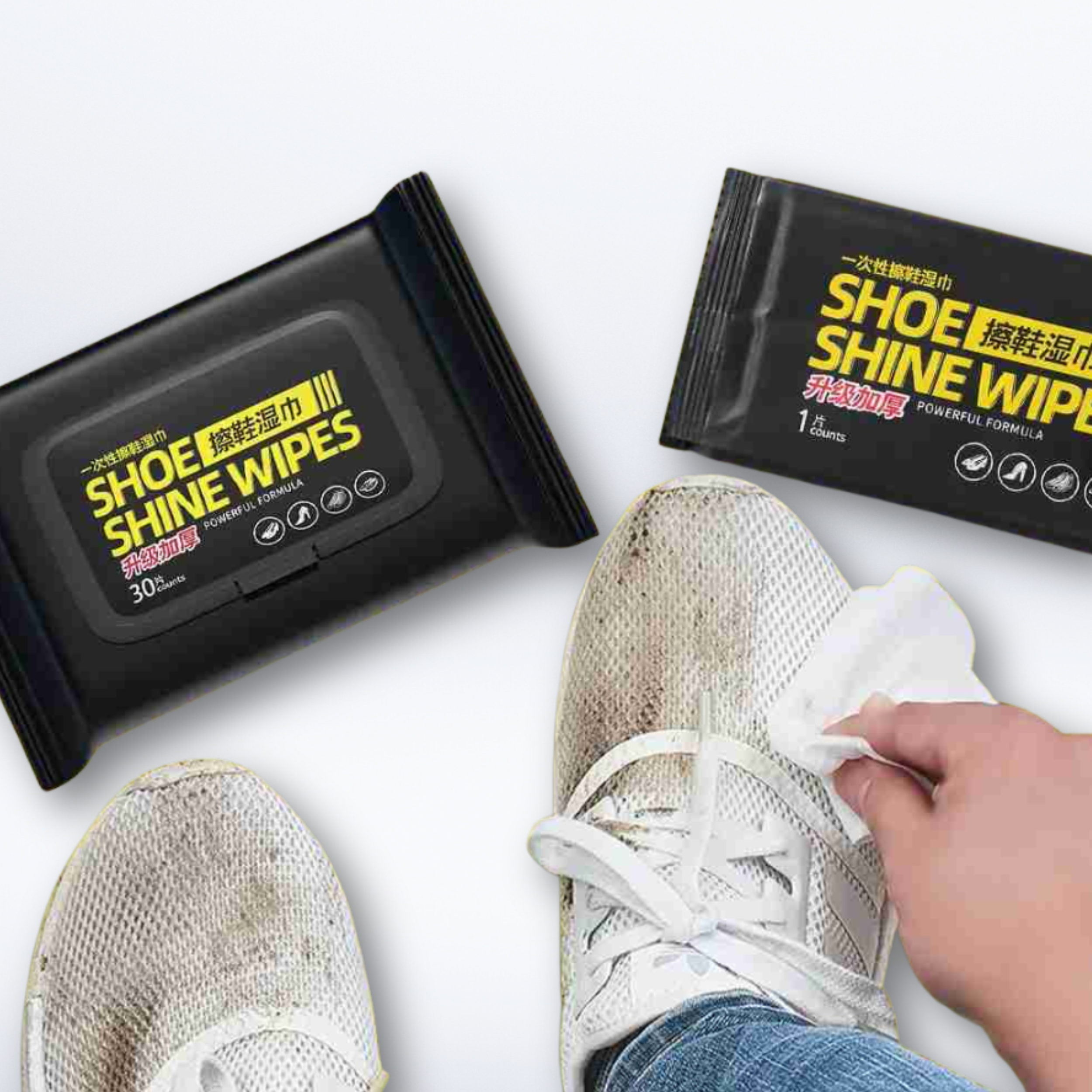 RevitaWipez™ | Schoenreinigingsdoekjes